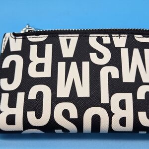 Marc Jacobs Black and White Logo Wallet